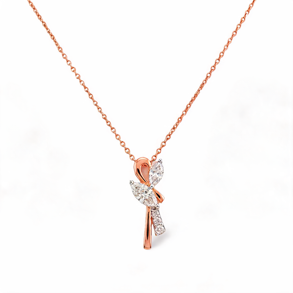 Contemporary Abstract Look Lab Grown Diamond Pendant