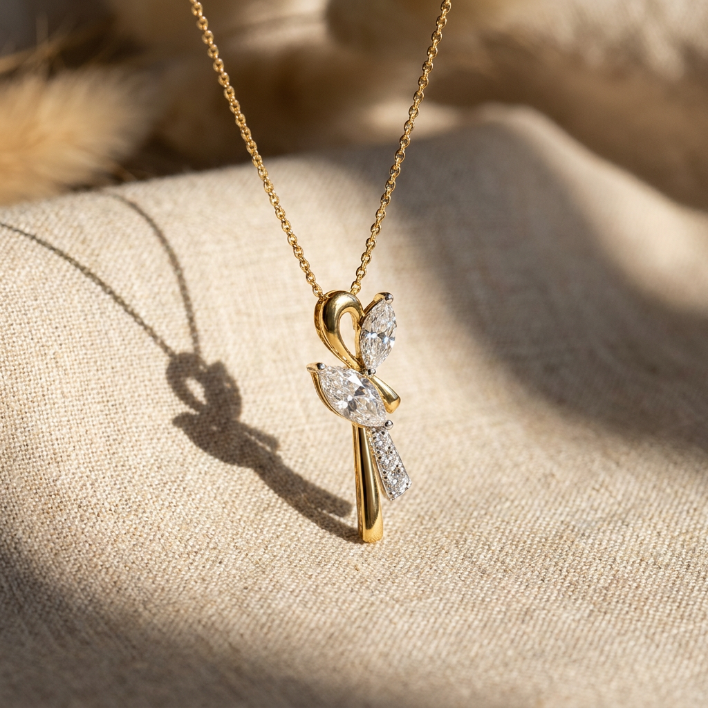 Contemporary Abstract Look Lab Grown Diamond Pendant