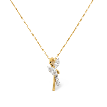 Contemporary Abstract Look Lab Grown Diamond Pendant