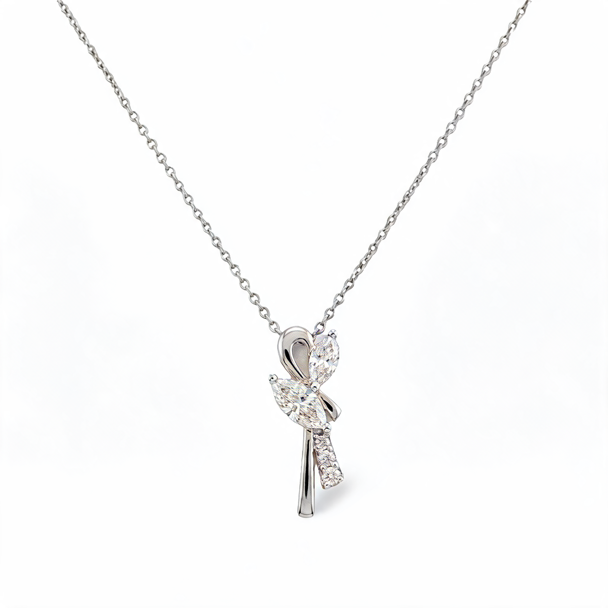 Contemporary Abstract Look Lab Grown Diamond Pendant