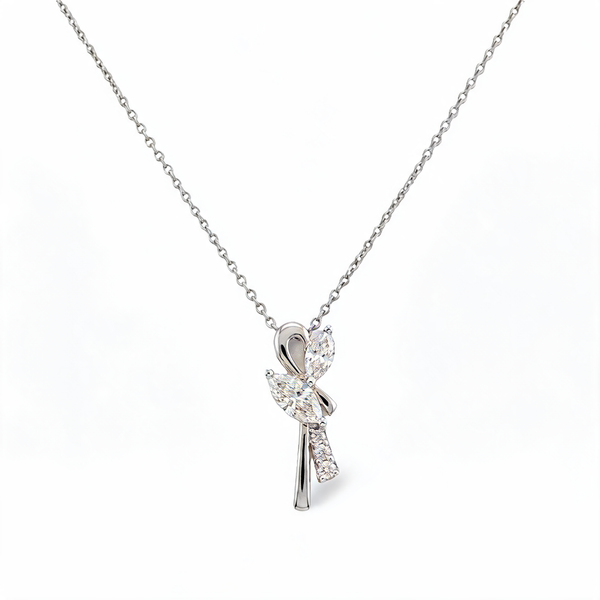 Contemporary Abstract Look Lab Grown Diamond Pendant