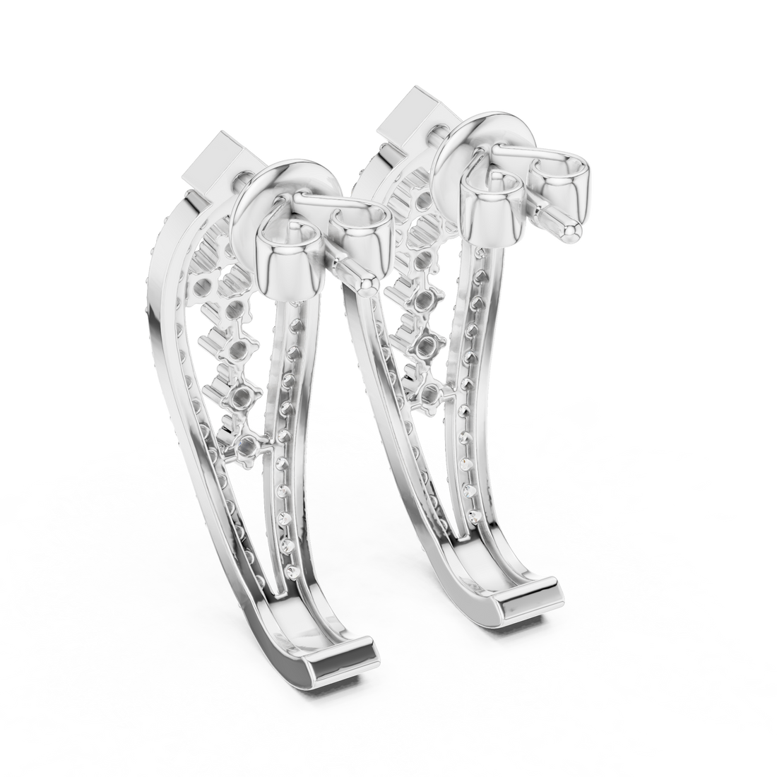 Stellar Oval Cut Lab Grown Diamond Earrings