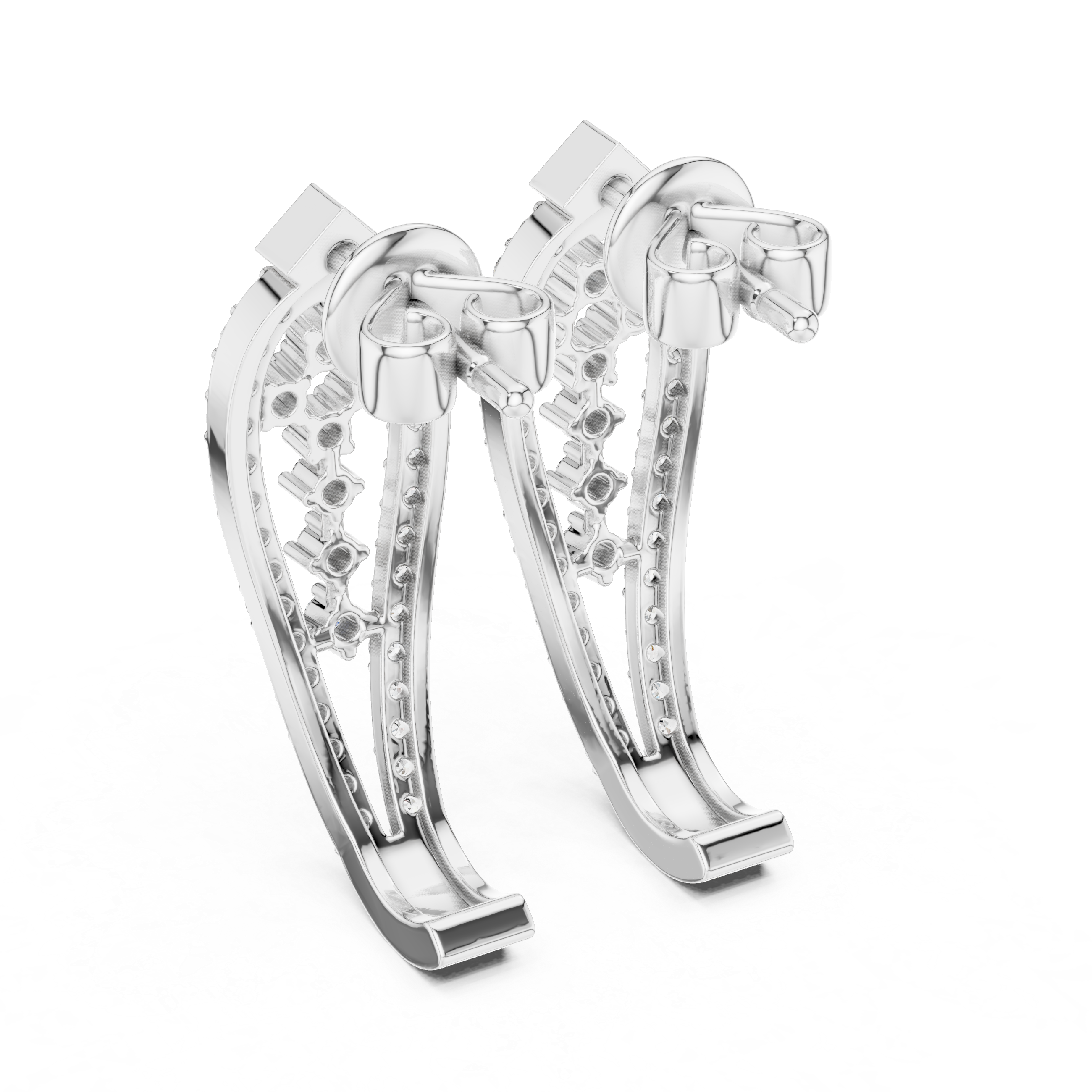 Stellar Oval Cut Lab Grown Diamond Earrings