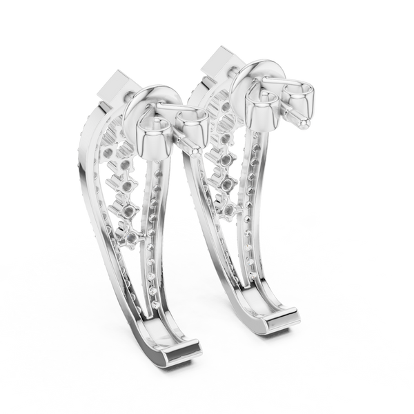 Stellar Oval Cut Lab Grown Diamond Earrings