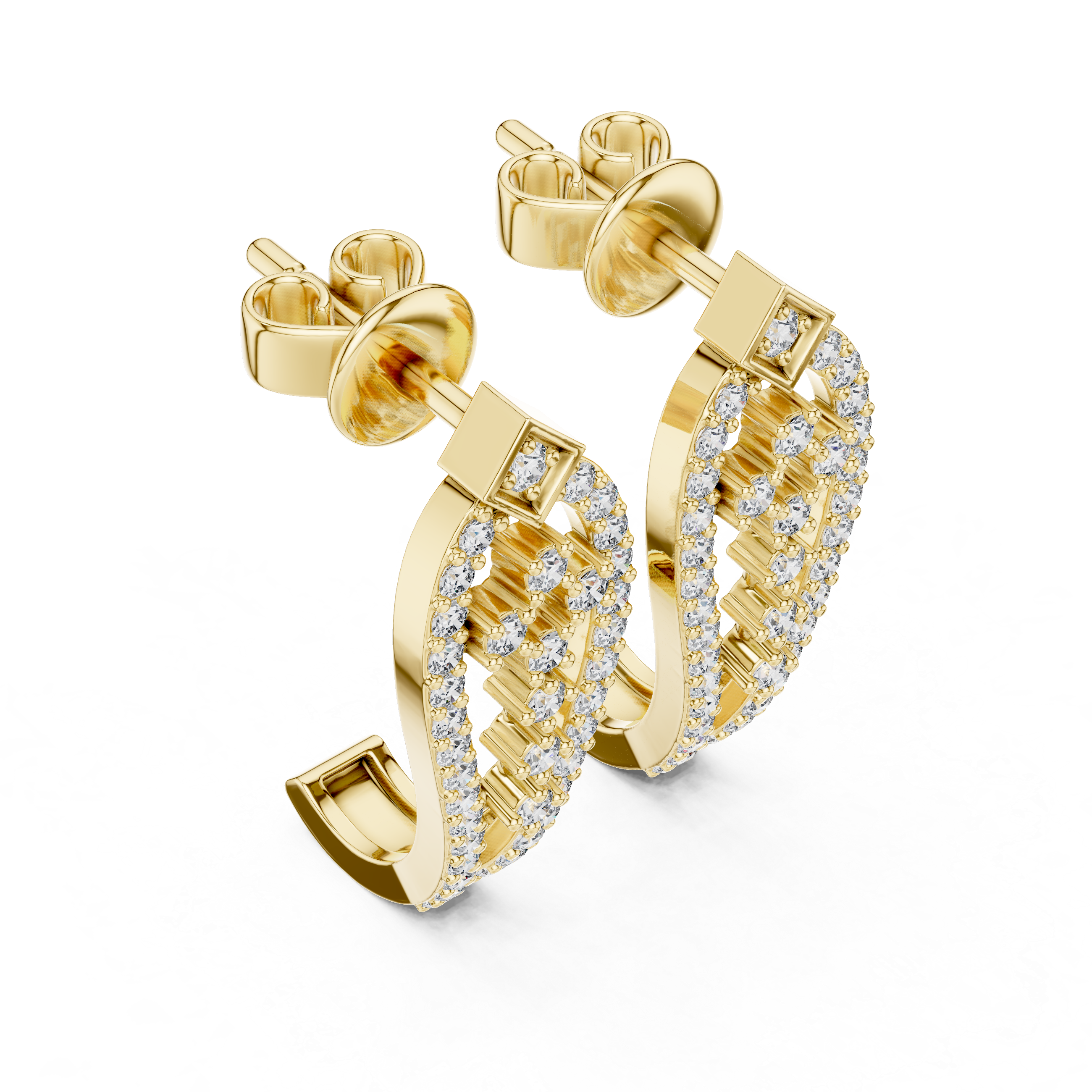 Stellar Oval Cut Lab Grown Diamond Earrings