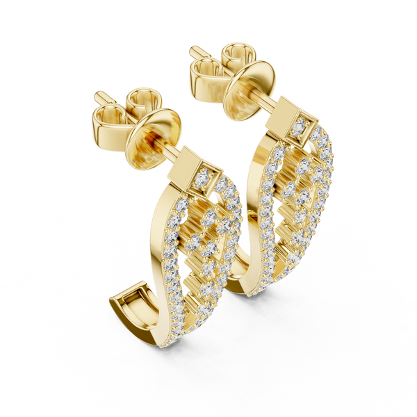 Stellar Oval Cut Lab Grown Diamond Earrings
