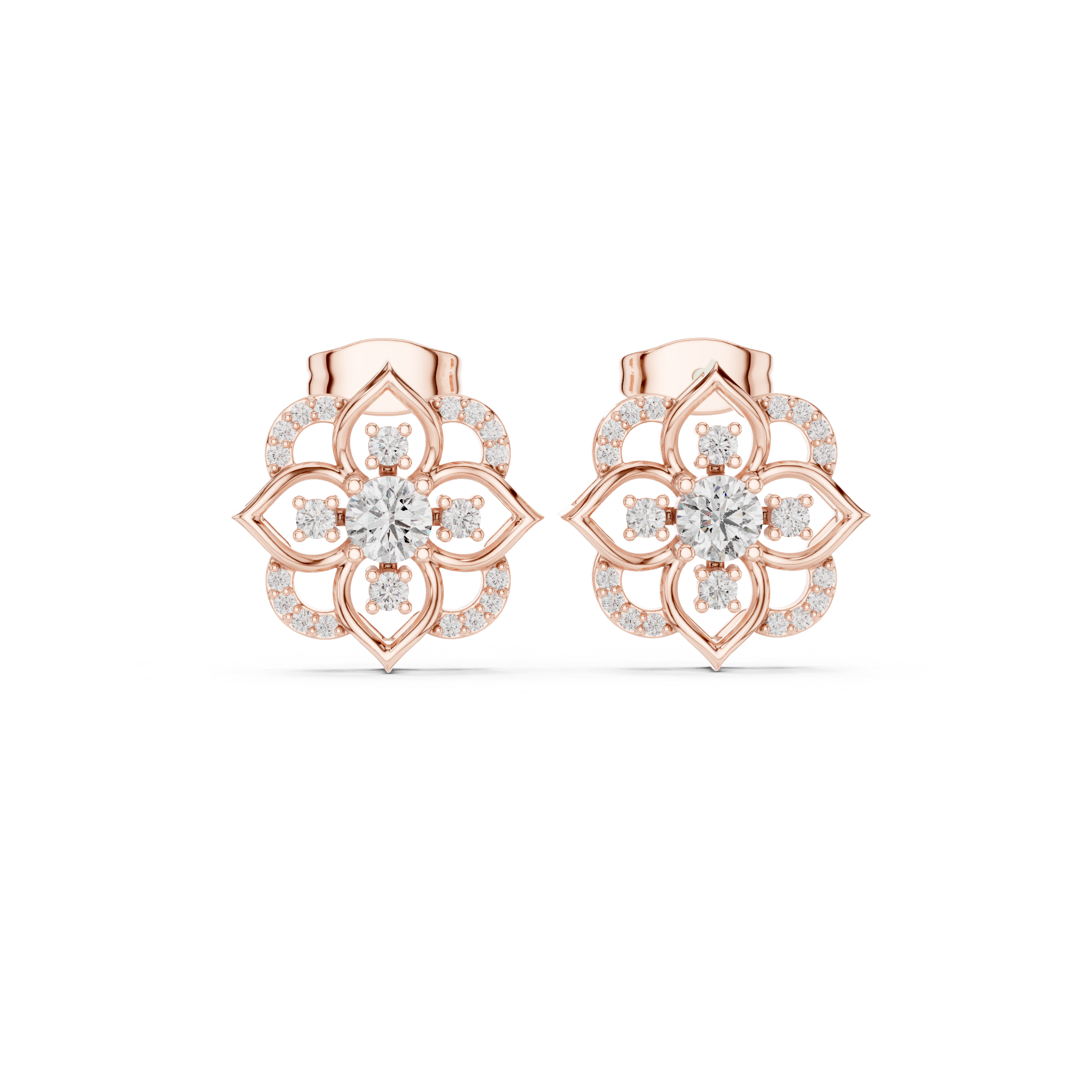 Sculpted Brilliance Diamond Lab Grown Diamond Earrings