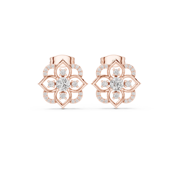 Sculpted Brilliance Diamond Lab Grown Diamond Earrings