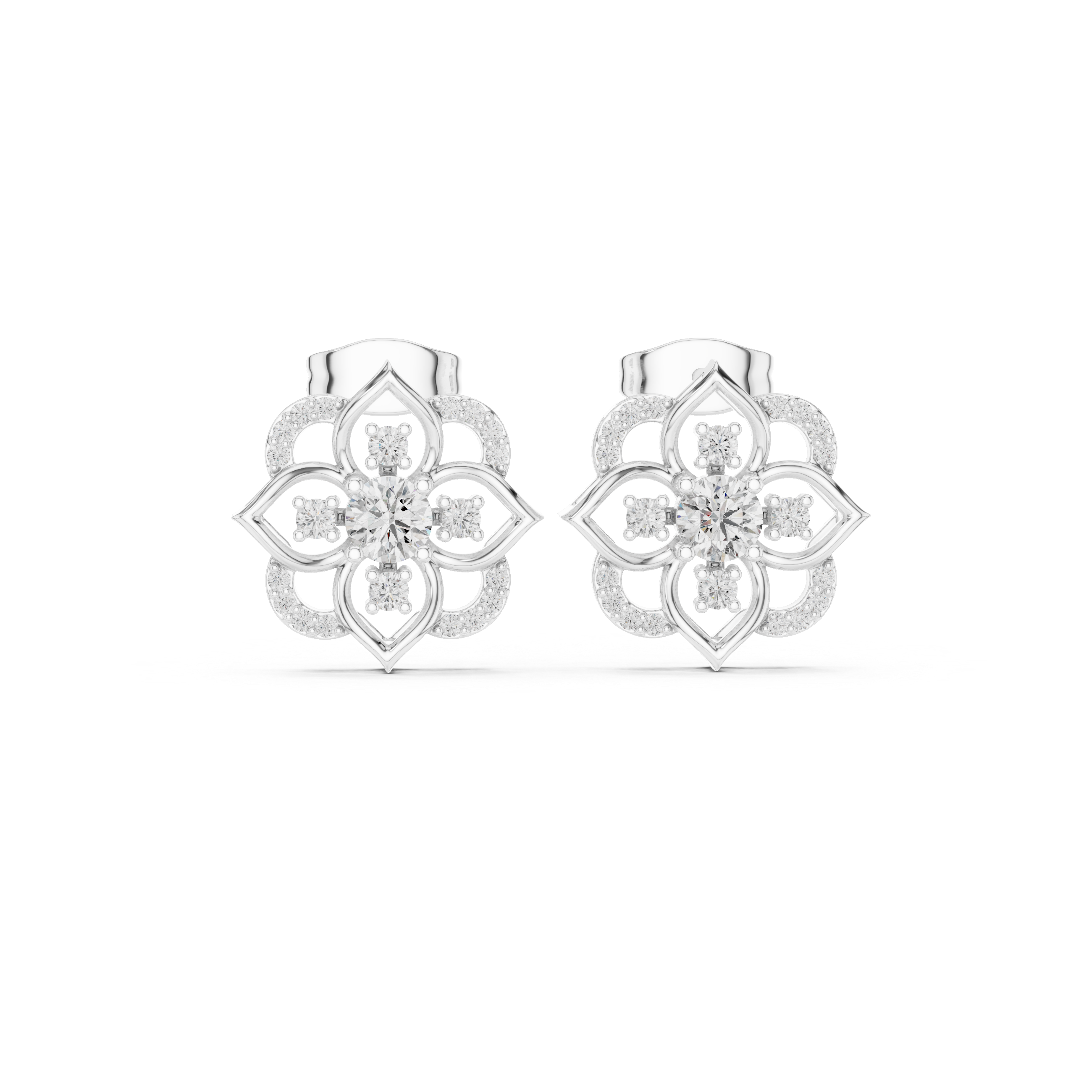 Sculpted Brilliance Diamond Lab Grown Diamond Earrings