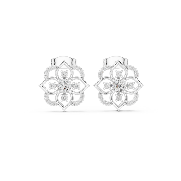 Sculpted Brilliance Diamond Lab Grown Diamond Earrings