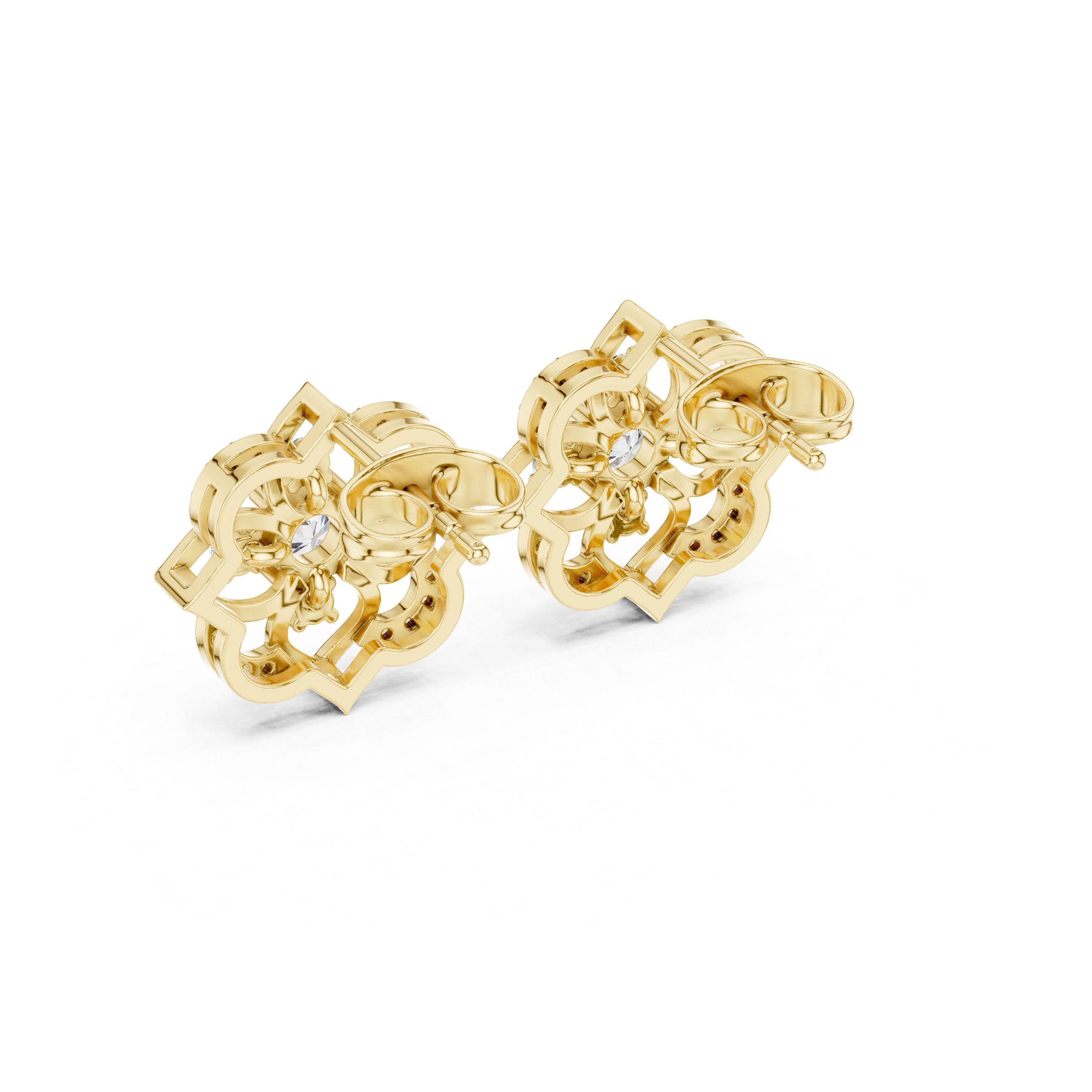 Sculpted Brilliance Diamond Lab Grown Diamond Earrings