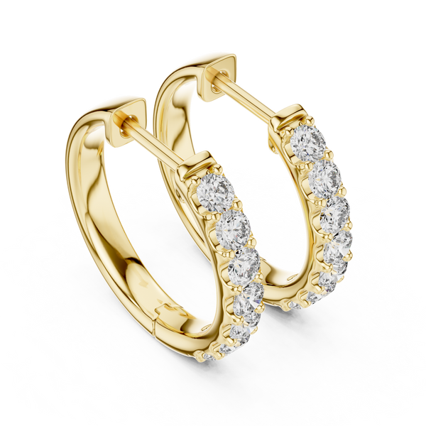 Affectionate Heart Lab Grown Diamond Earrings