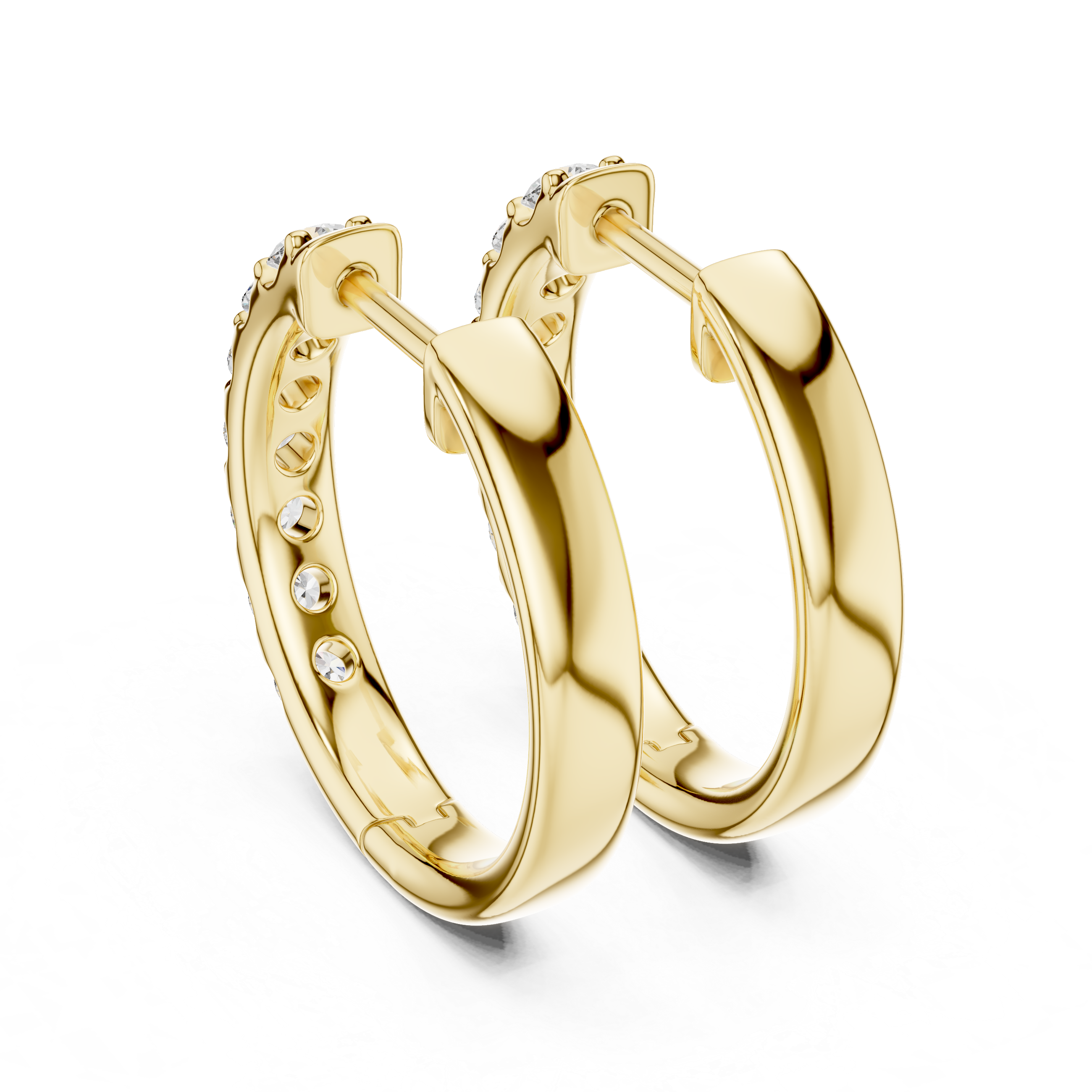 Affectionate Heart Lab Grown Diamond Earrings