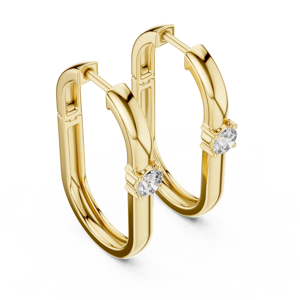 Velvet Huggie Lab Grown Diamond Earrings