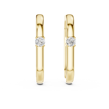 Velvet Huggie Lab Grown Diamond Earrings