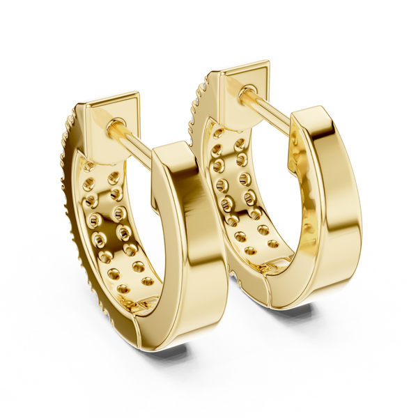 Sharp Square Stud Lab Grown Diamond Earrings