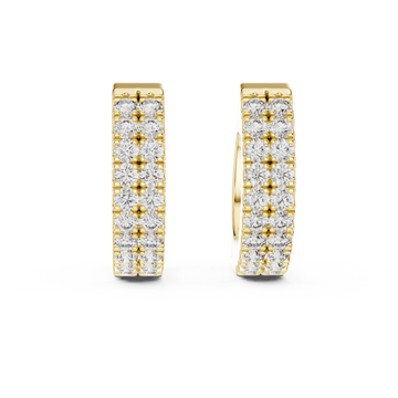 Sharp Square Stud Lab Grown Diamond Earrings