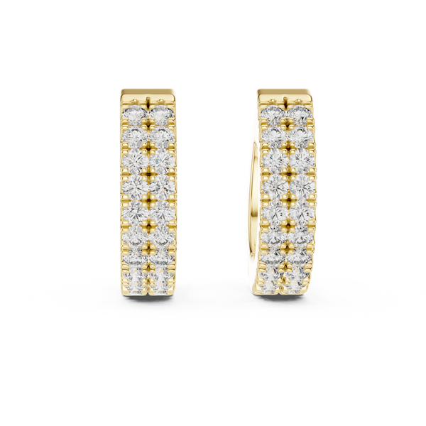 Sharp Square Stud Lab Grown Diamond Earrings