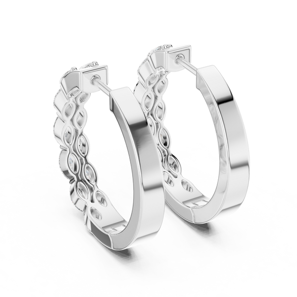 Antique Filigree Lab Grown Diamond Earrings