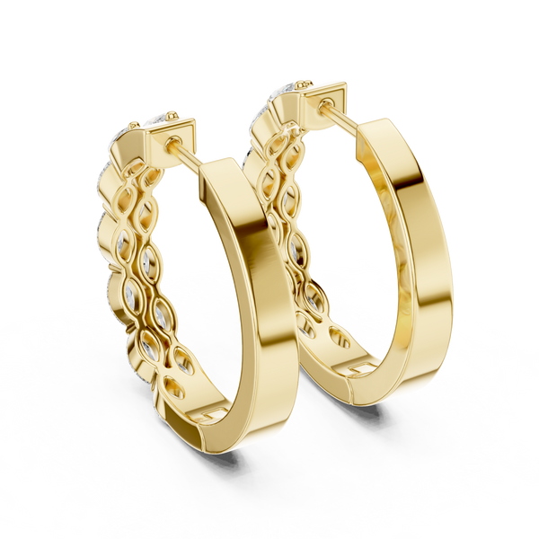Antique Filigree Lab Grown Diamond Earrings