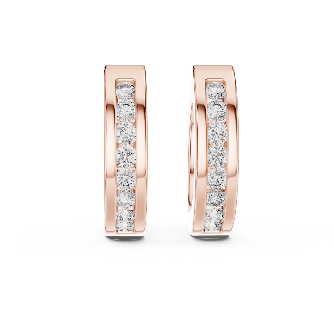 Twinkling Midnight Cluster Lab Grown Diamond Earrings