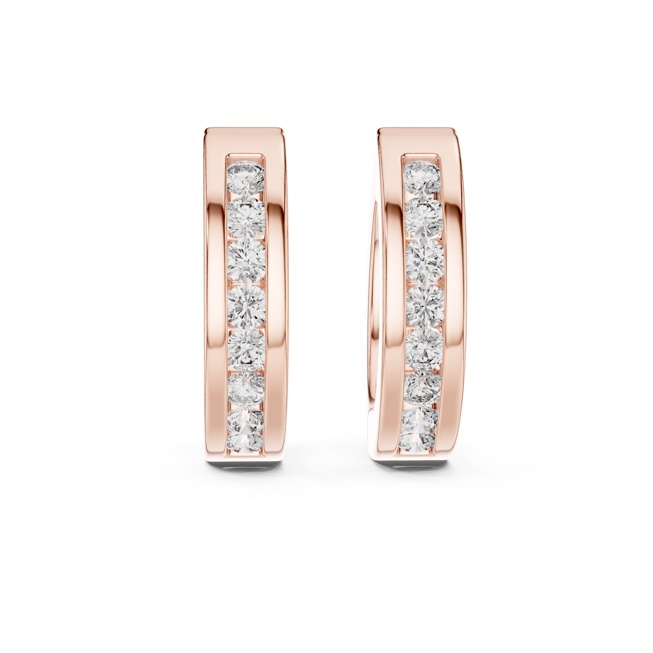 Twinkling Midnight Cluster Lab Grown Diamond Earrings