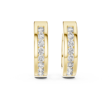 Twinkling Midnight Cluster Lab Grown Diamond Earrings
