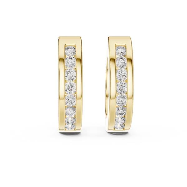 Twinkling Midnight Cluster Lab Grown Diamond Earrings