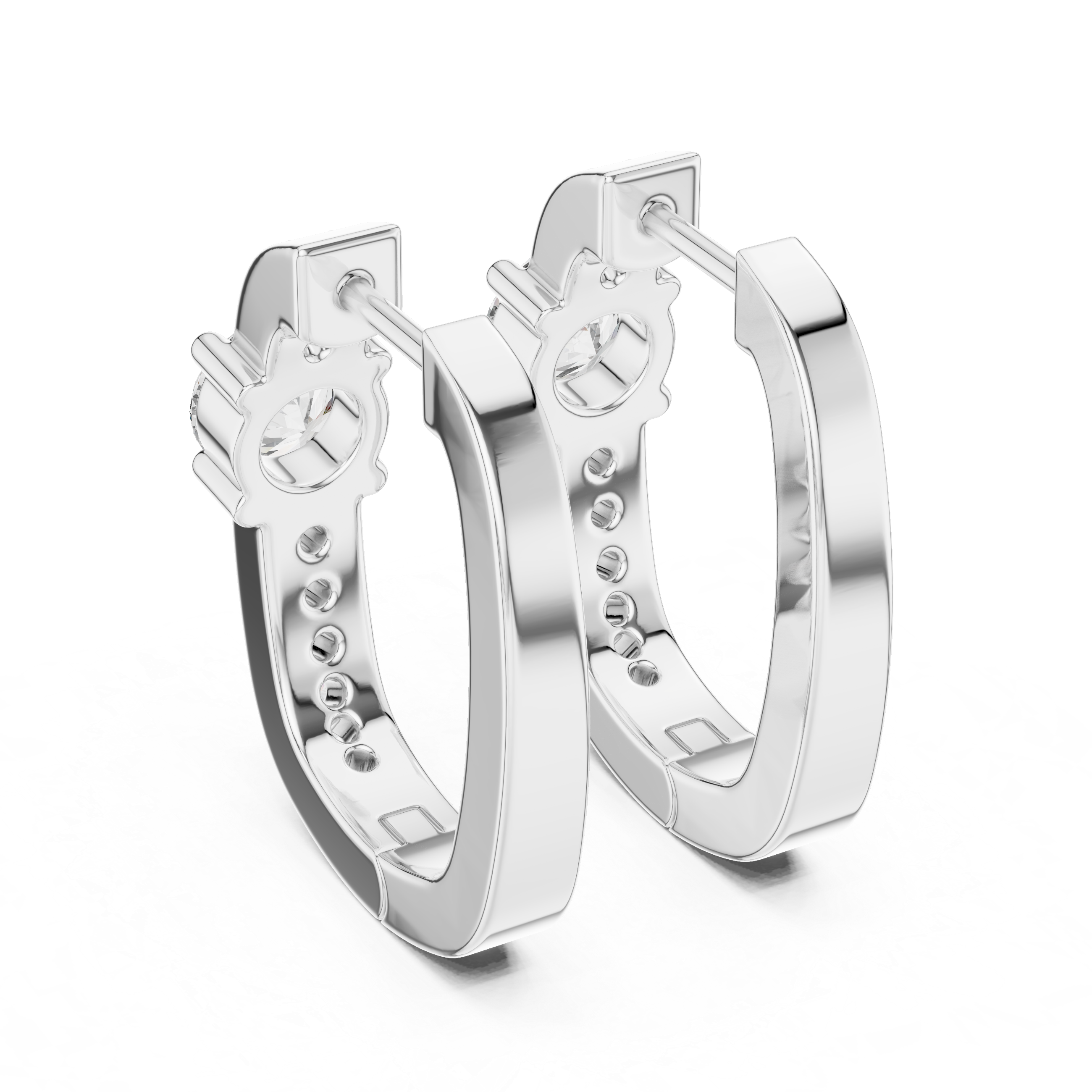 Astral Star Motif Lab Grown Diamond Earrings