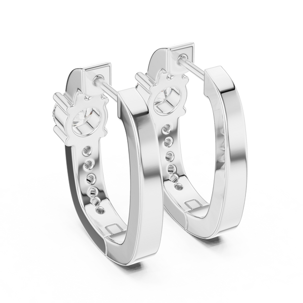 Astral Star Motif Lab Grown Diamond Earrings