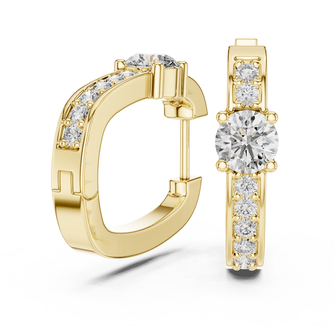 Astral Star Motif Lab Grown Diamond Earrings