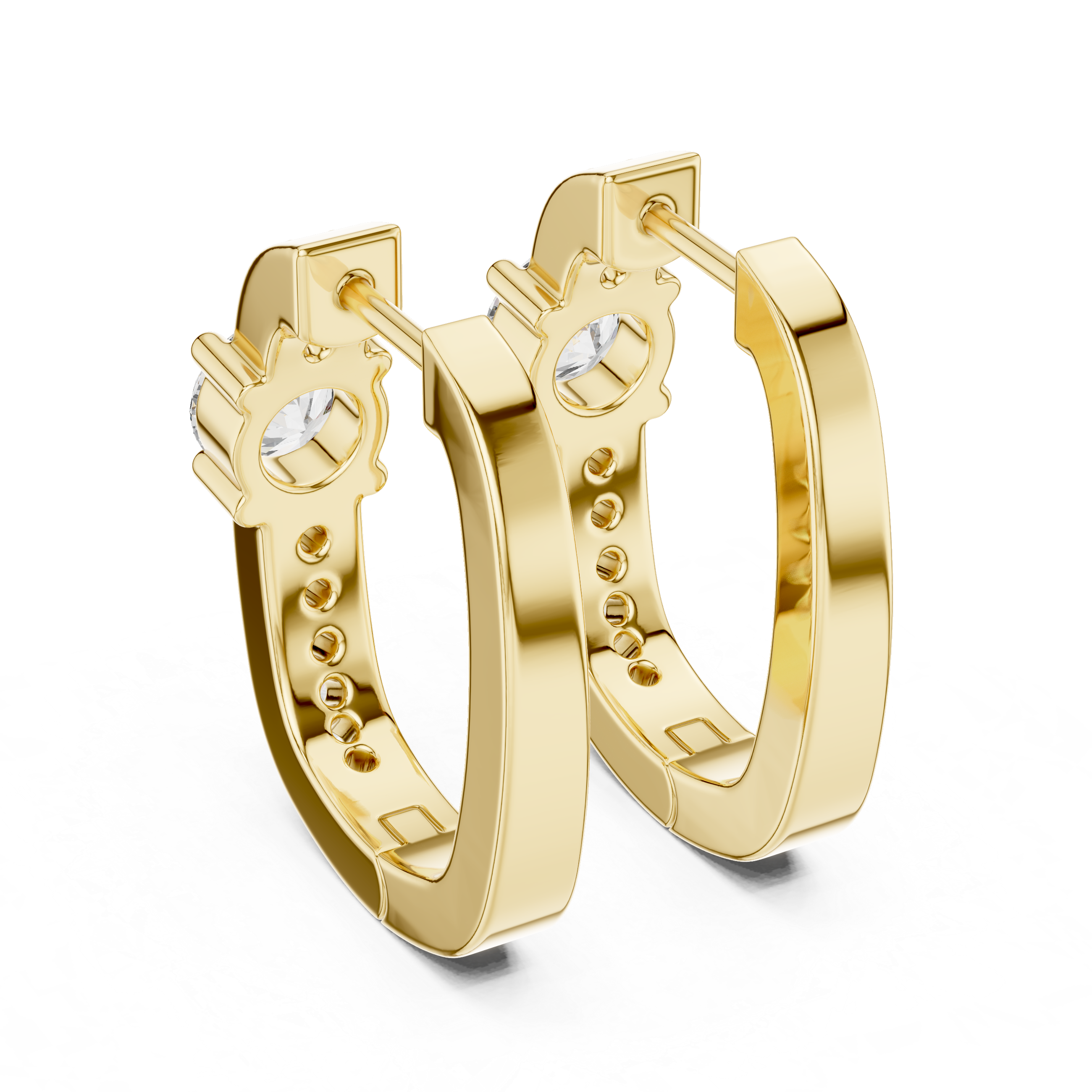 Astral Star Motif Lab Grown Diamond Earrings