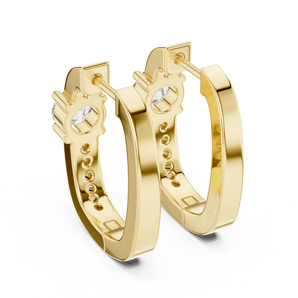 Astral Star Motif Lab Grown Diamond Earrings