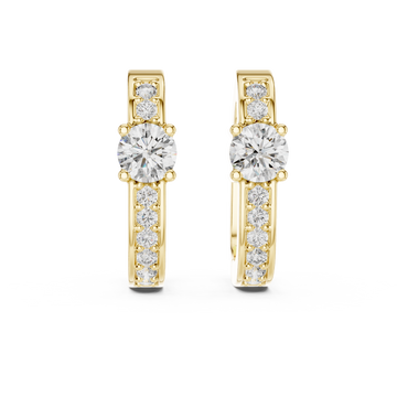 Astral Star Motif Lab Grown Diamond Earrings