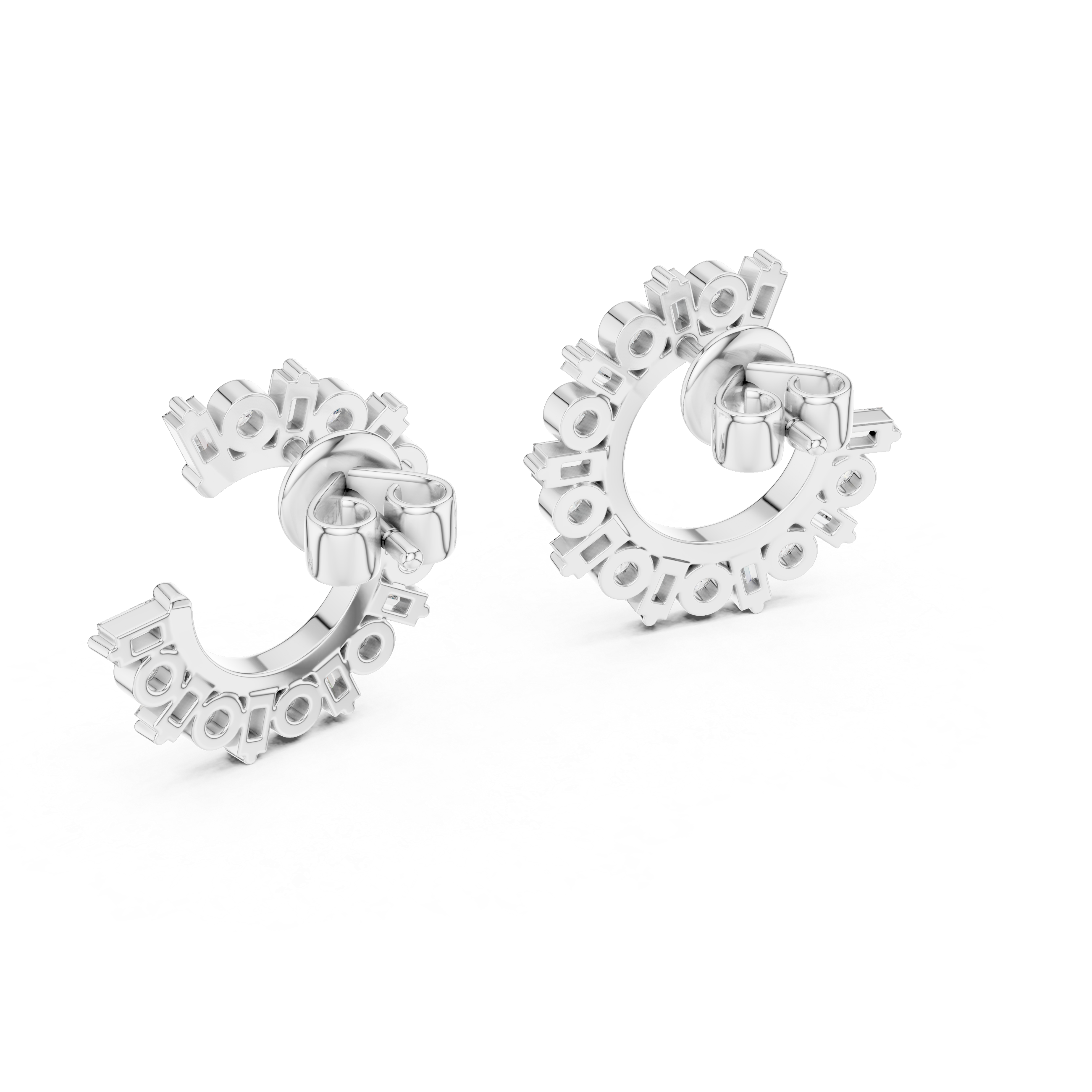 Cascade Drop Style Lab Grown Diamond Earrings