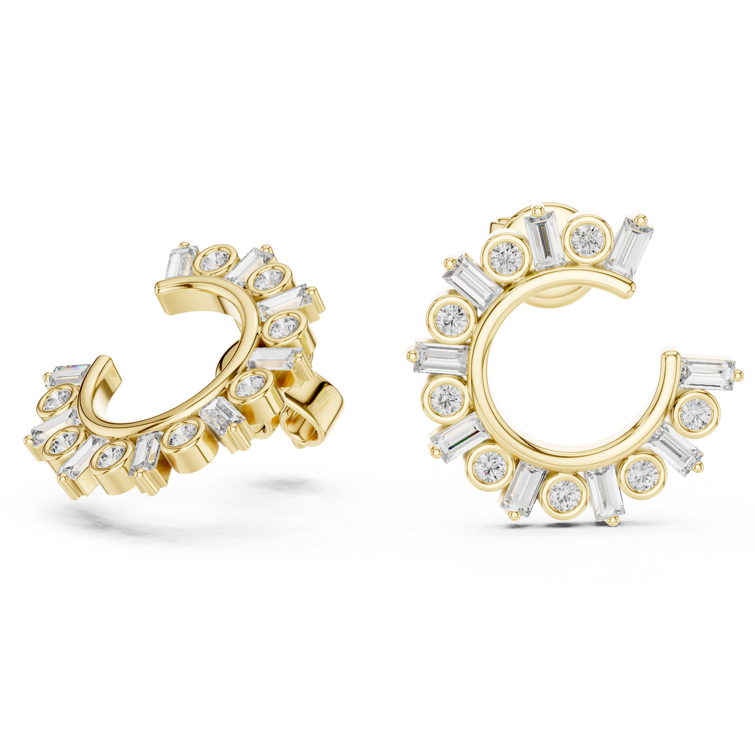 Cascade Drop Style Lab Grown Diamond Earrings