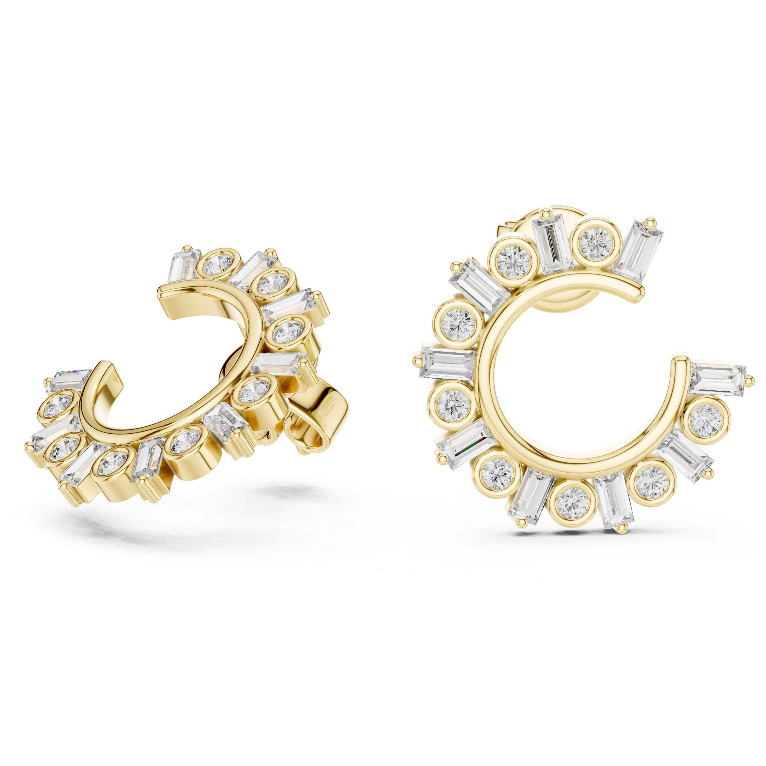 Cascade Drop Style Lab Grown Diamond Earrings