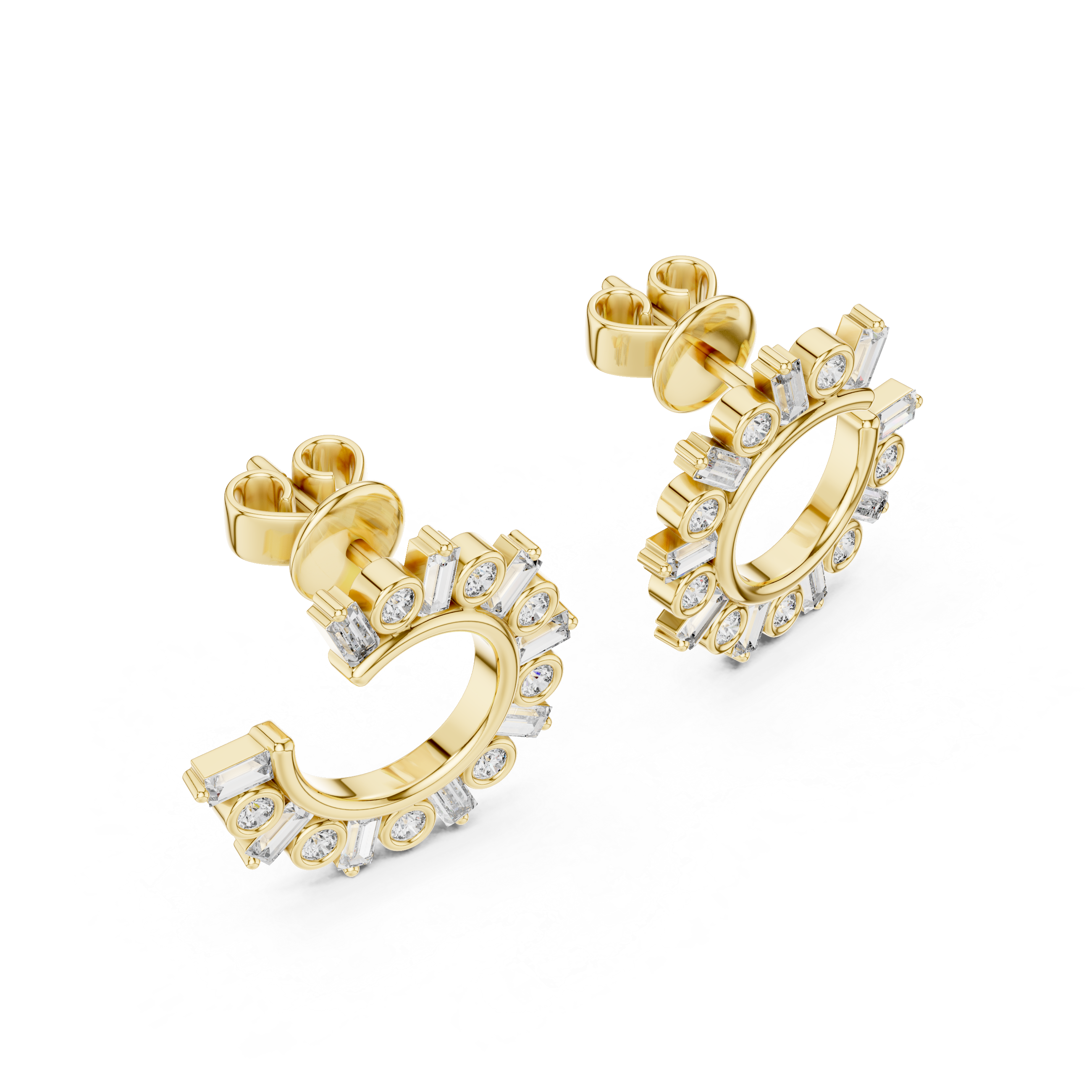 Cascade Drop Style Lab Grown Diamond Earrings