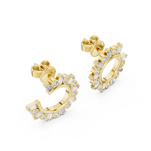 Cascade Drop Style Lab Grown Diamond Earrings