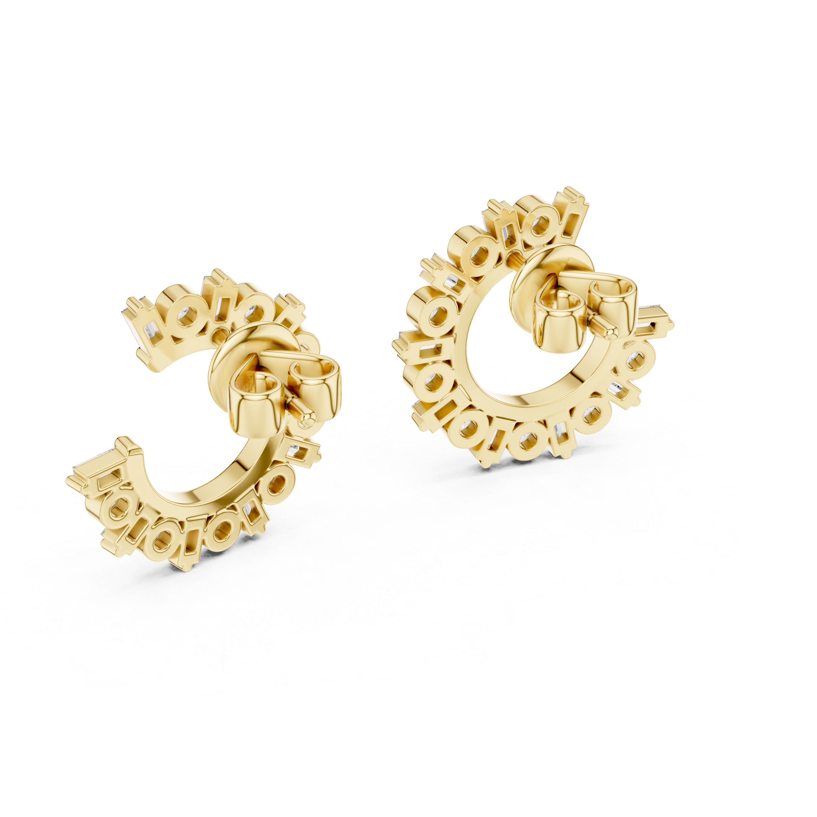 Cascade Drop Style Lab Grown Diamond Earrings