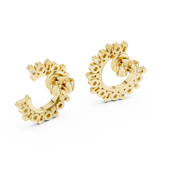 Cascade Drop Style Lab Grown Diamond Earrings