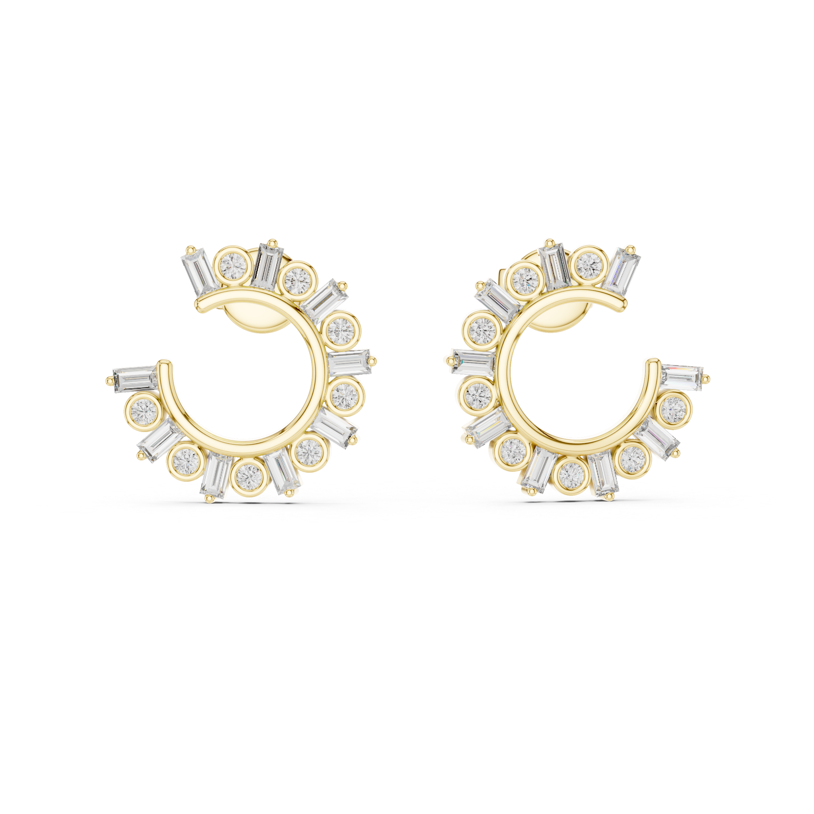 Cascade Drop Style Lab Grown Diamond Earrings