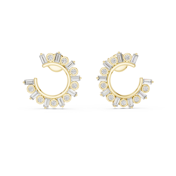 Cascade Drop Style Lab Grown Diamond Earrings