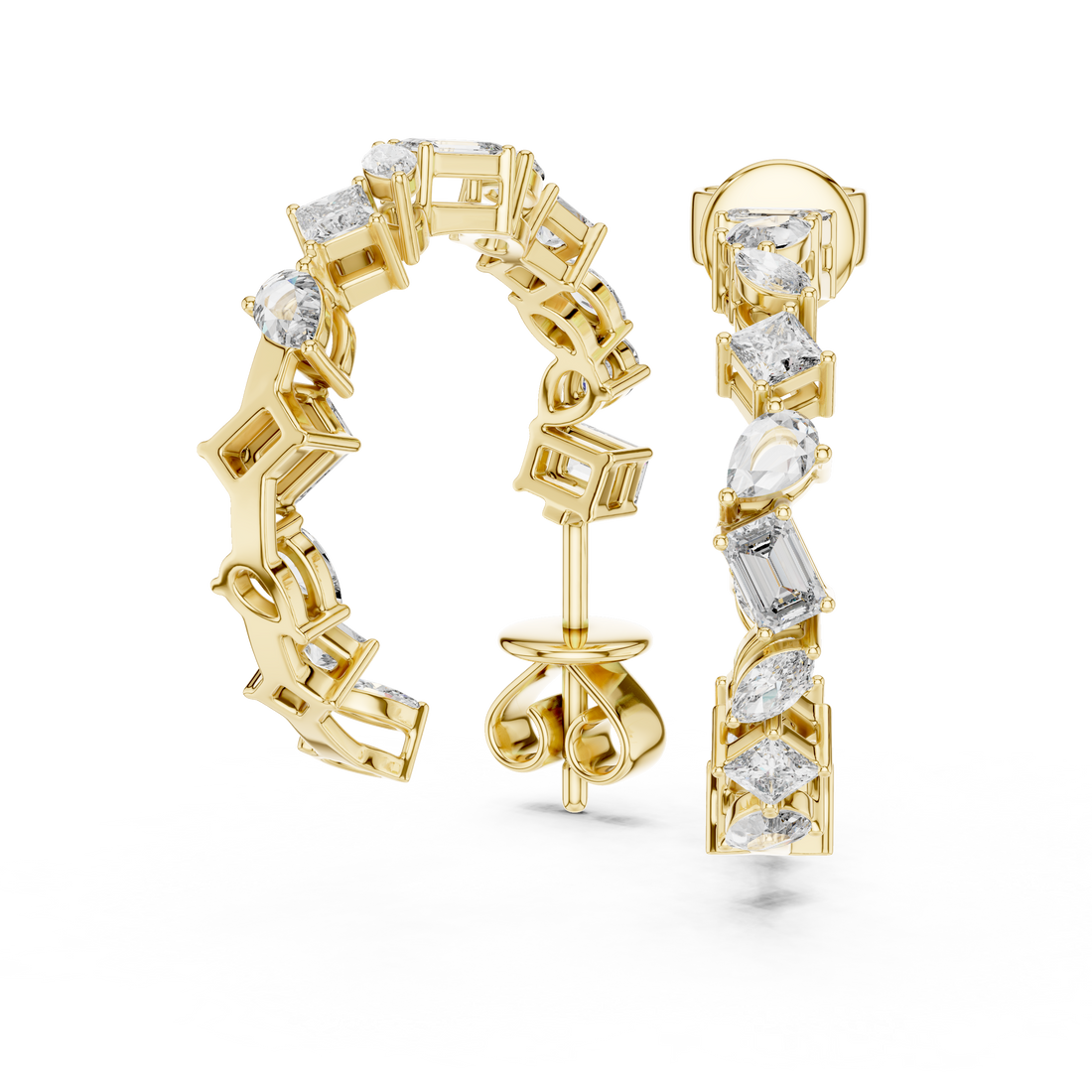 Ornate Cage Lab Grown Diamond Earrings