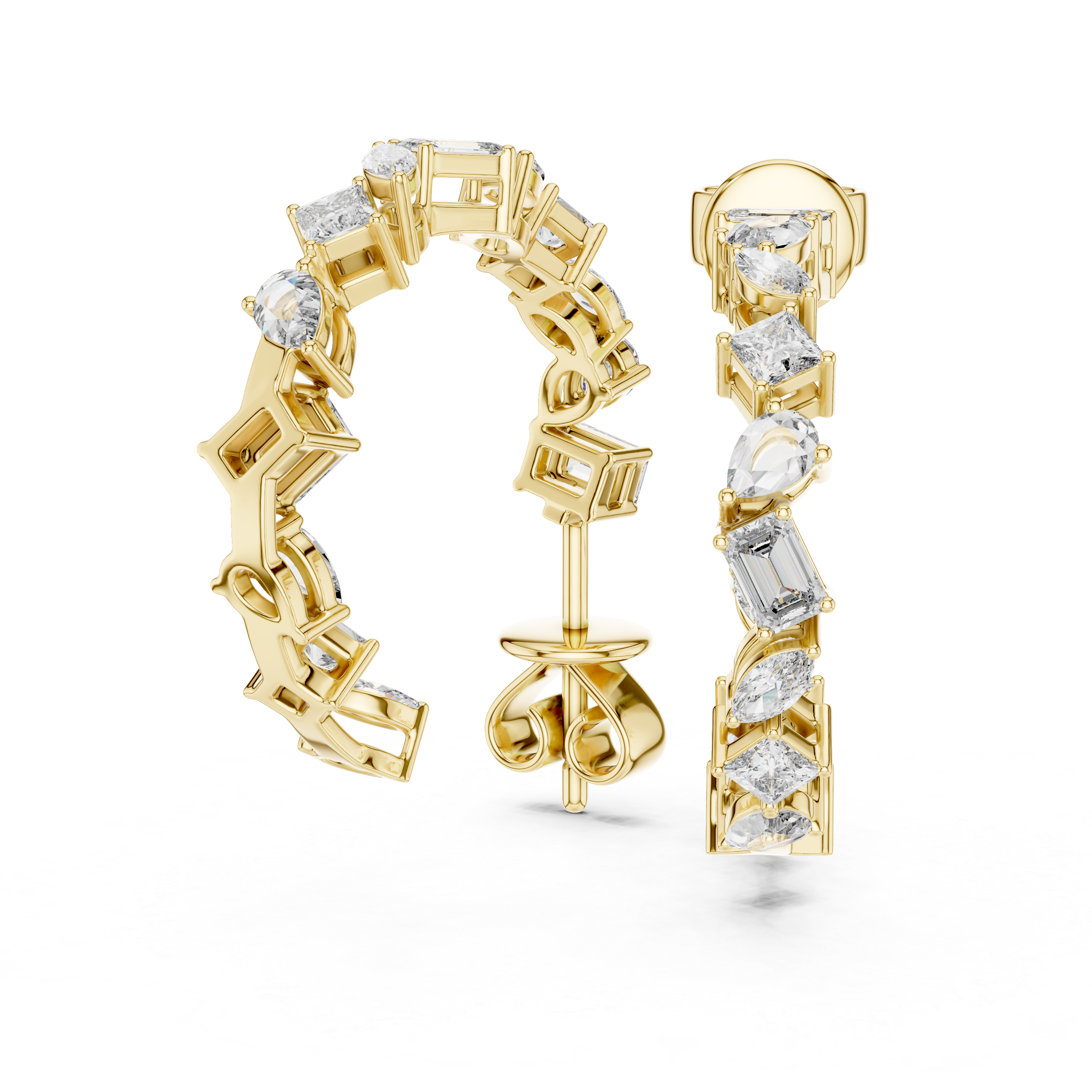 Ornate Cage Lab Grown Diamond Earrings