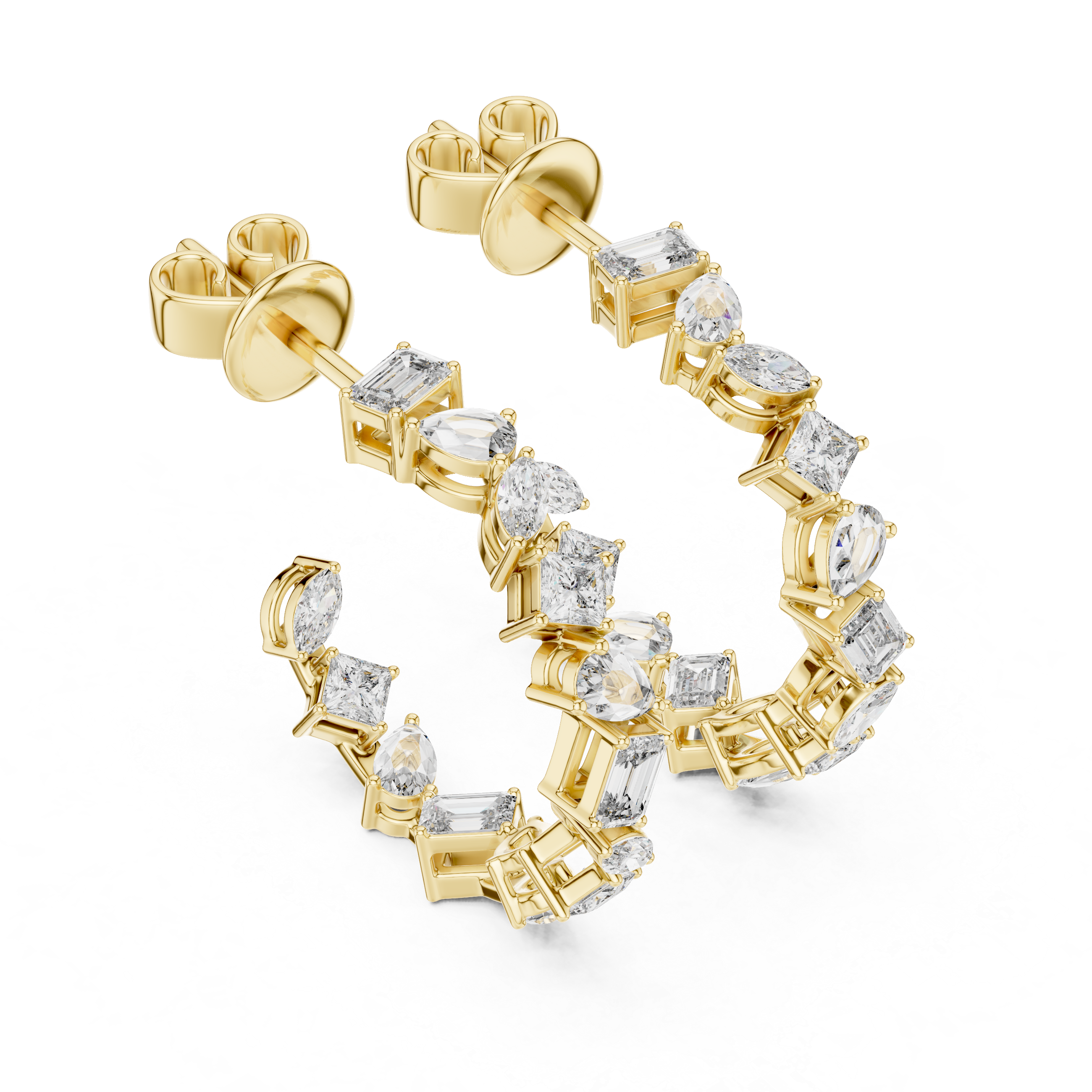 Ornate Cage Lab Grown Diamond Earrings