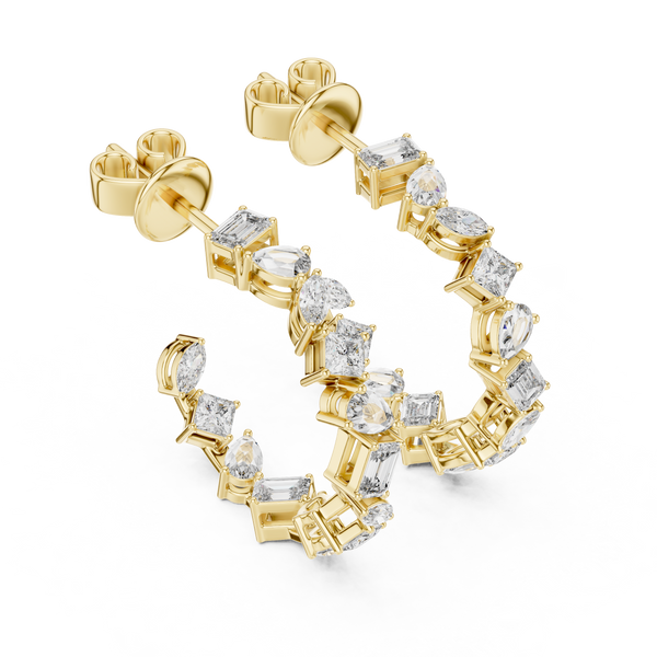 Ornate Cage Lab Grown Diamond Earrings
