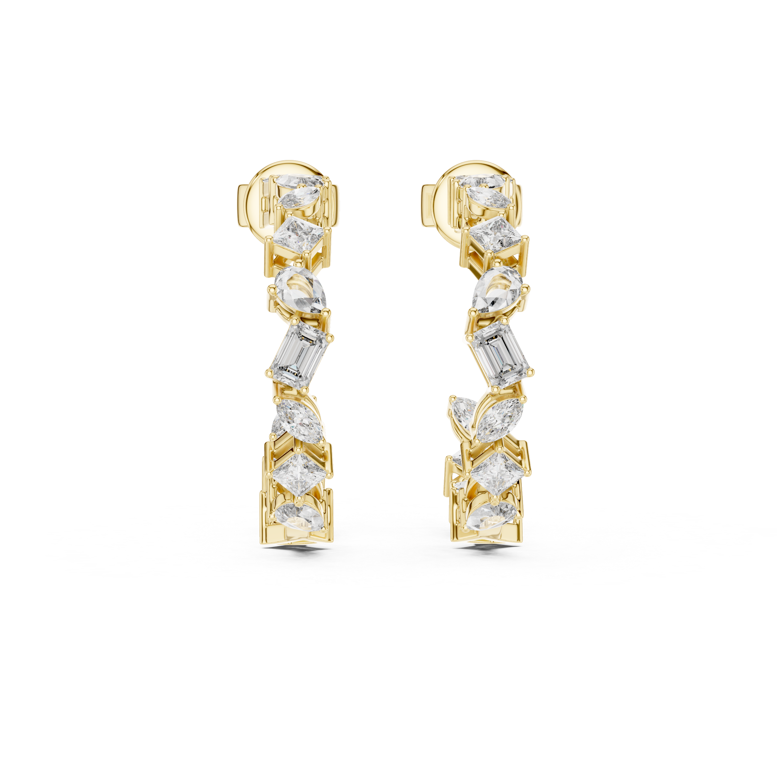 Ornate Cage Lab Grown Diamond Earrings