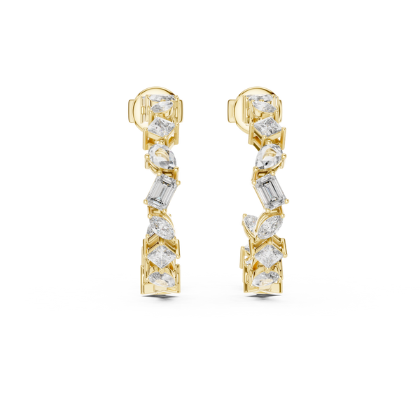 Ornate Cage Lab Grown Diamond Earrings
