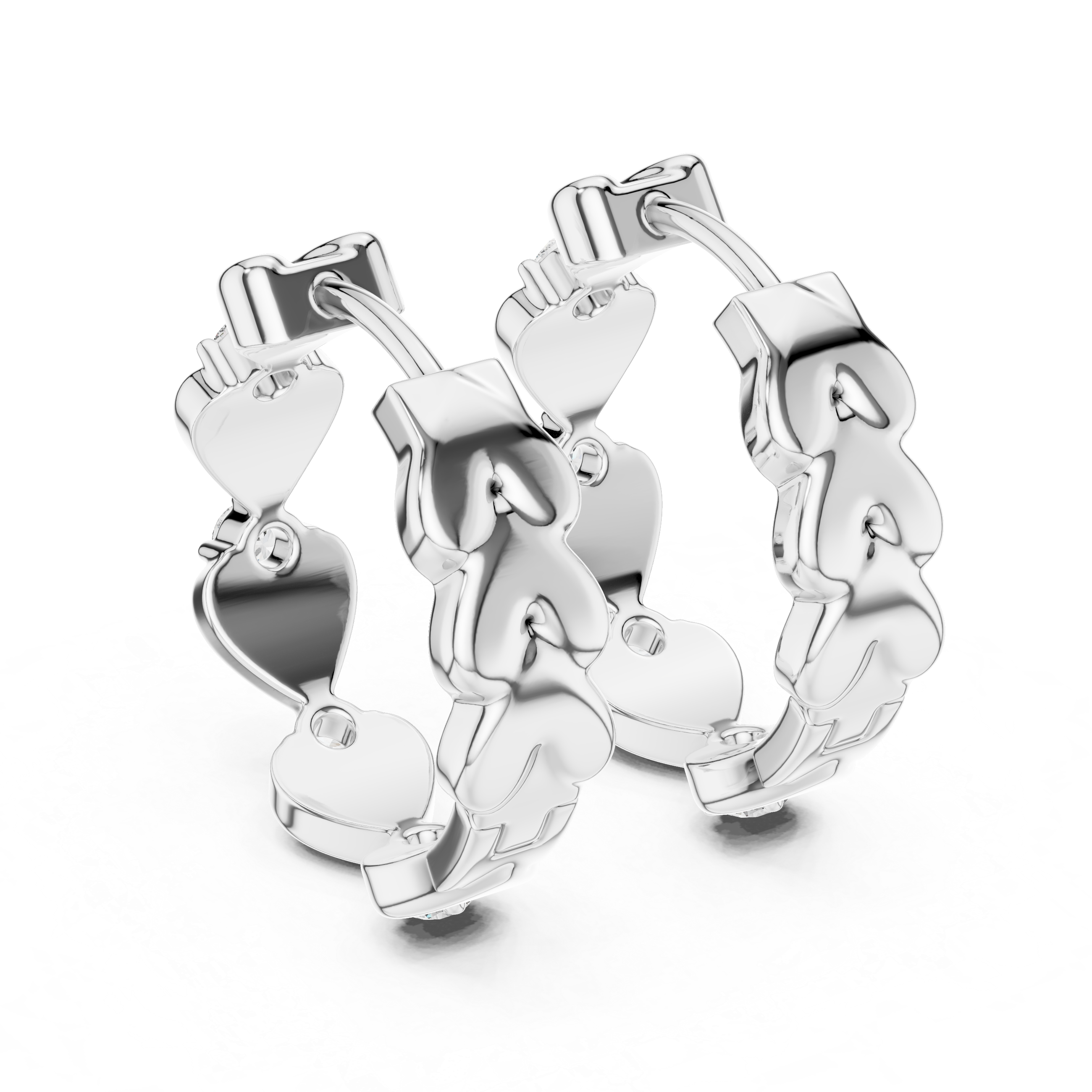 Dimensional Halo Lab Grown Diamond Earrings